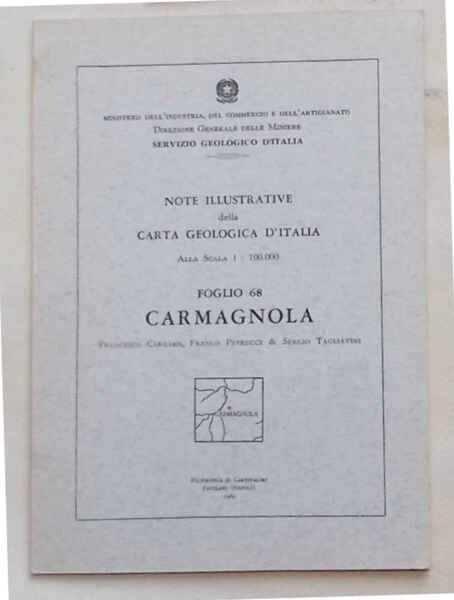 Note illustrative della carta geologica d'Italia. Foglio 68. Carmagnola.