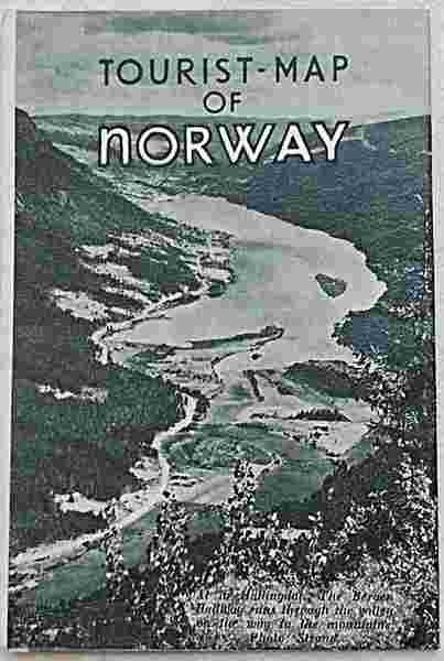 Tourist map of Norway.