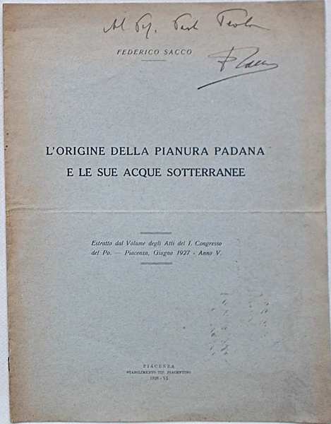 L'origine della Pianura Padana e le sue acque sotterranee.
