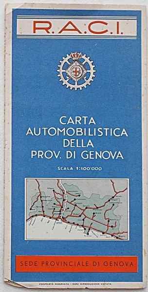 Carta automobilistica della Prov. di Genova.