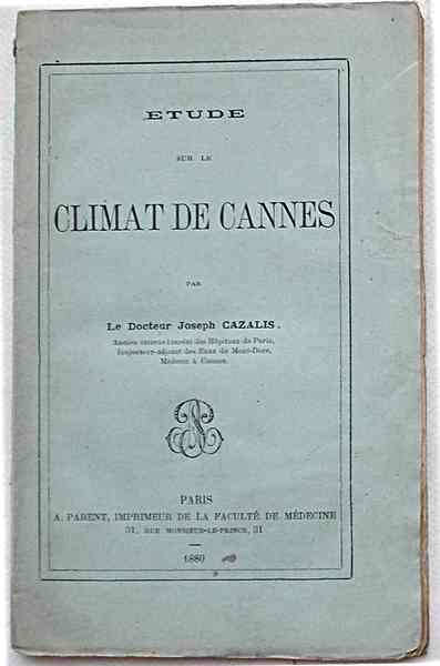 Etude sur le climat de Cannes.