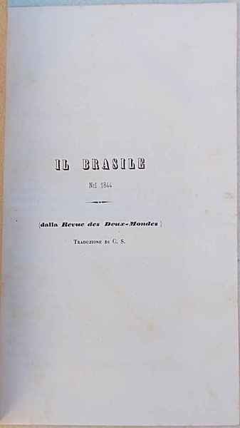 Il Brasile nel 1844.