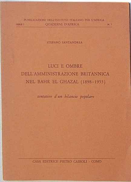 Luci e ombre dell'amministrazione britannica nel B