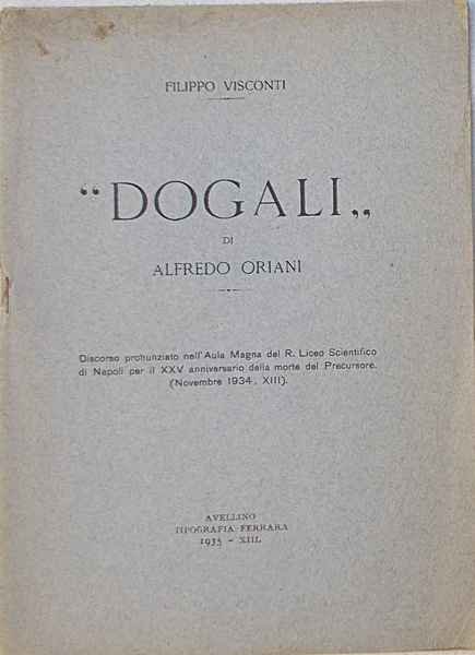 "Dogali" di Alfredo Oriani.