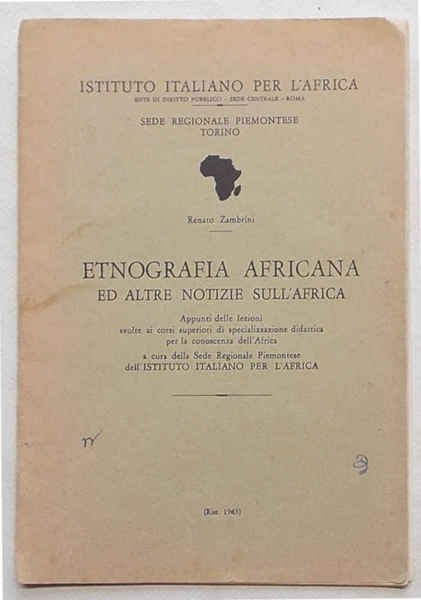 Etnografia africana ed altre notizie sull'Africa.