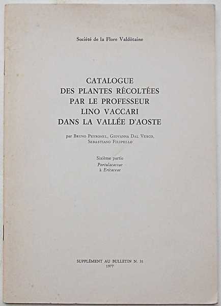 Catalogue des plantes récoltées par le professeur Lino Vaccari dans …