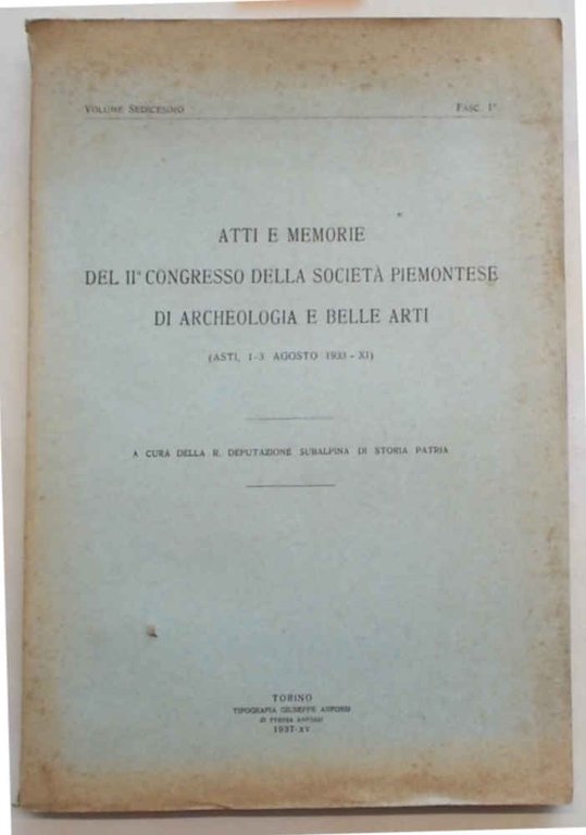 Atti e memorie del II° Congresso della Società Piemontese di …