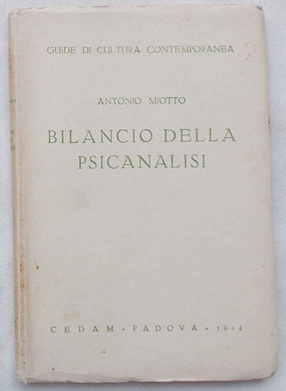 Bilancio della psicanalisi.