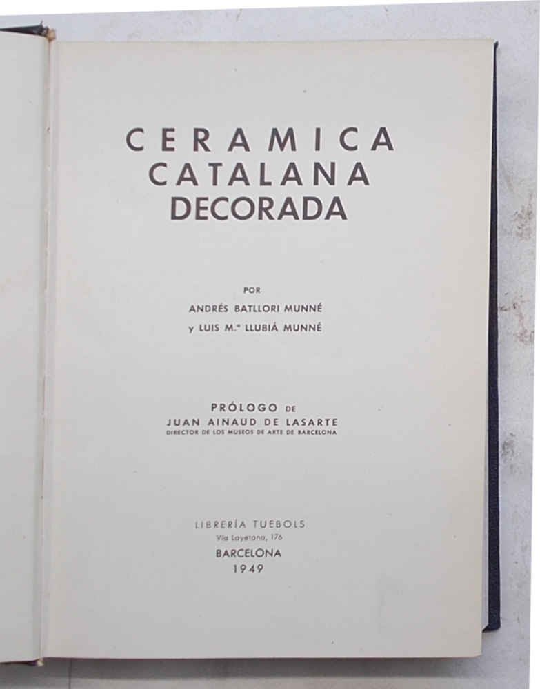 Ceramica catalana decorada.