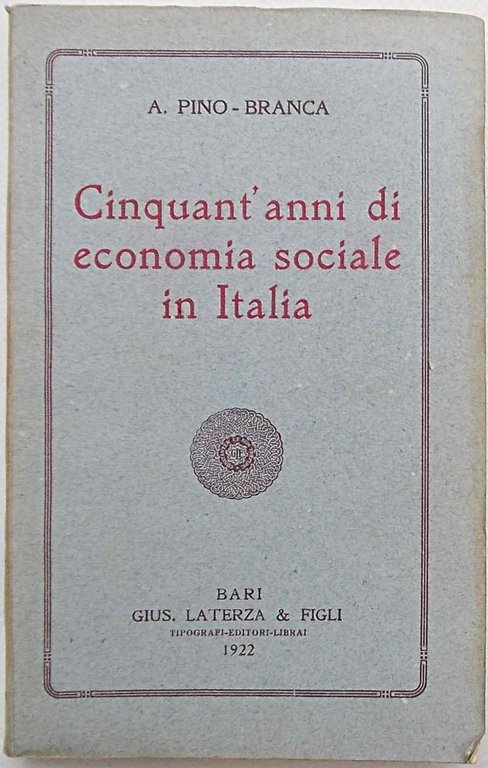 Cinquant'anni di economia sociale in Italia.