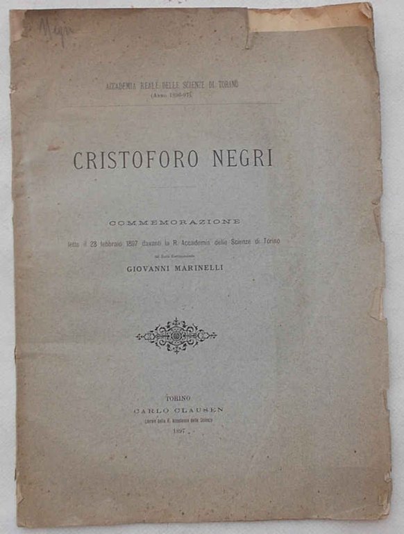 Cristoforo Negri.