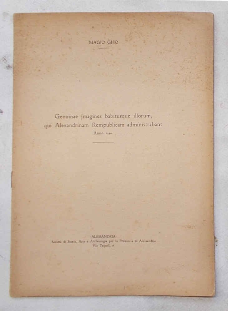 Genuinae imagines habitusque illorum, qui Alexandrinam Republicam administrabant. Anno 1290.