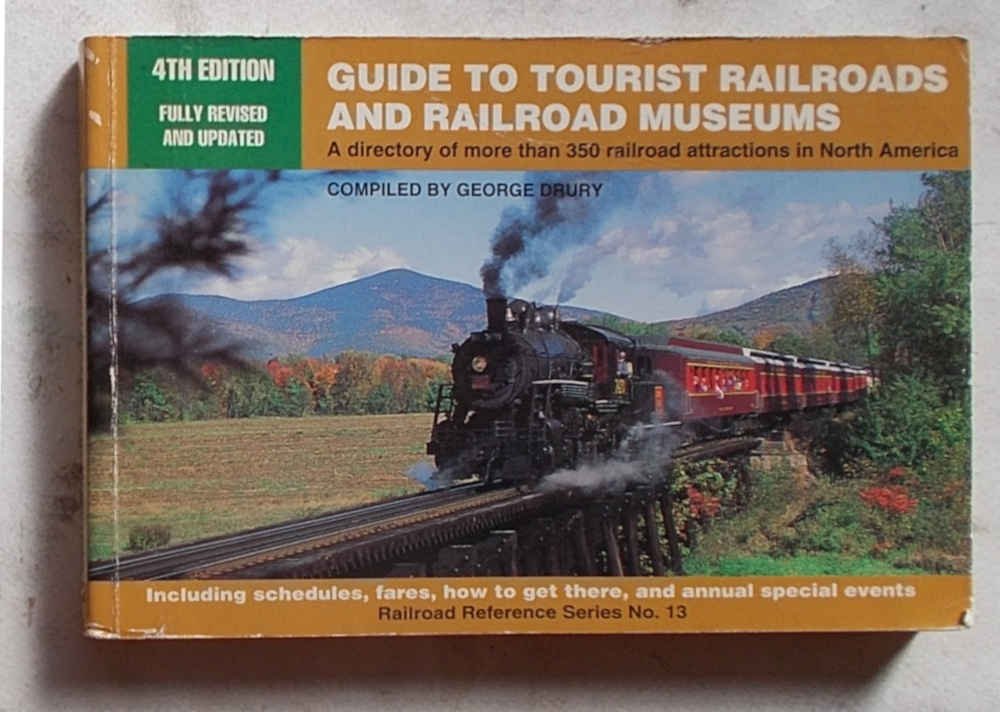 Guide to tourist railroads and railroad museums.