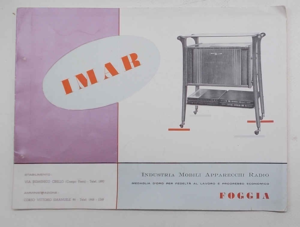 IMAR. Industria mobili apparecchi radio. Foggia.