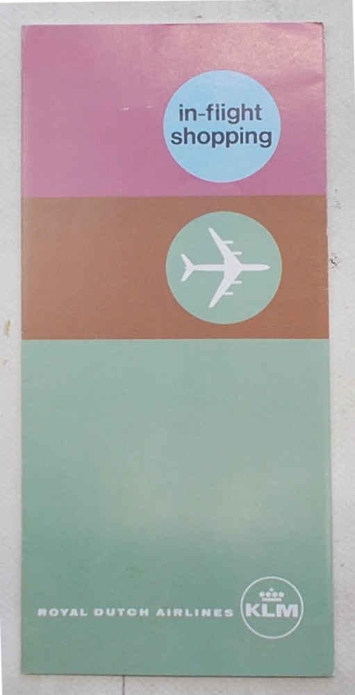 In-flight shopping. Royal Dutch Airlines. KLM.