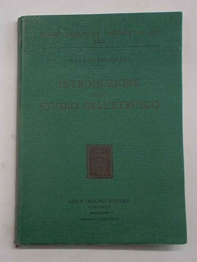 Introduzione allo studio dell'etrusco.