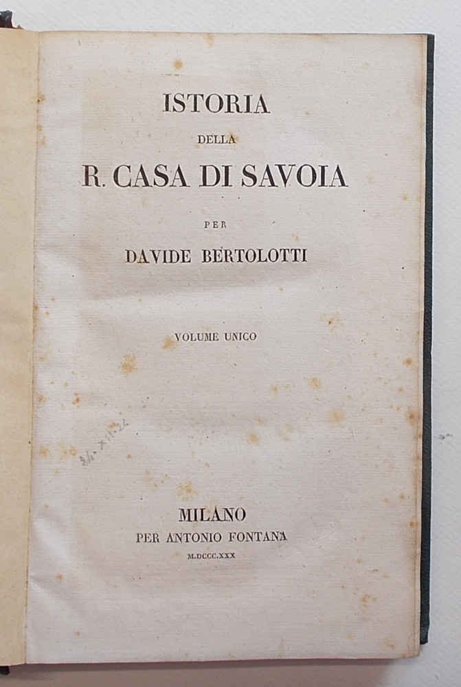 Istoria della R. Casa di Savoia.