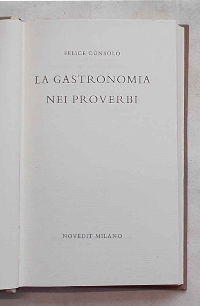 La gastronomia nei proverbi.