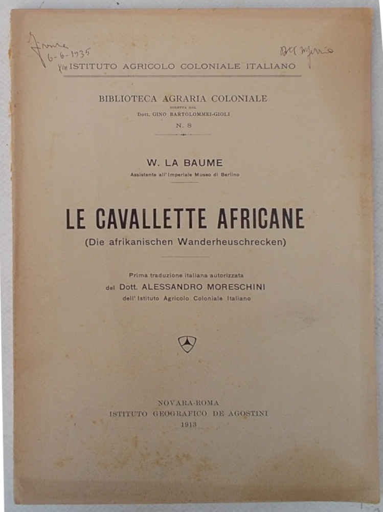 Le cavallette africane. (Die afrikanischen Wanderheuschrecken).