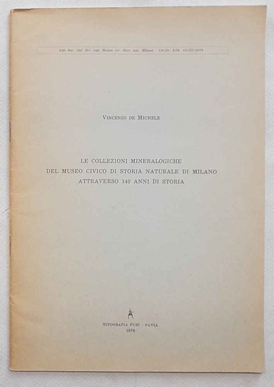 Le collezioni mineralogiche del Museo Civico di Storia Naturale di …