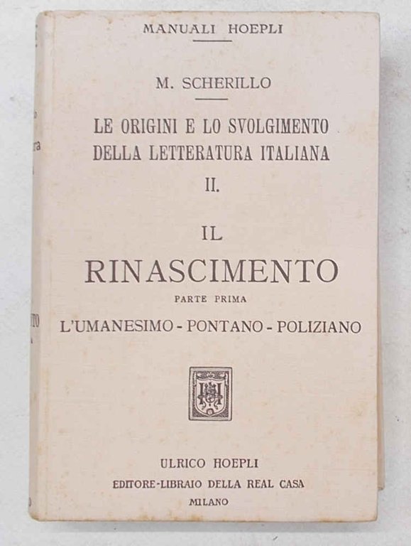 Le origini e lo svolgimento della letteratura italiana. II. Il …