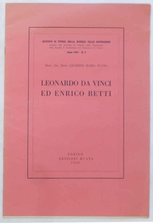 Leonardo da Vinci ed Enrico Betti.