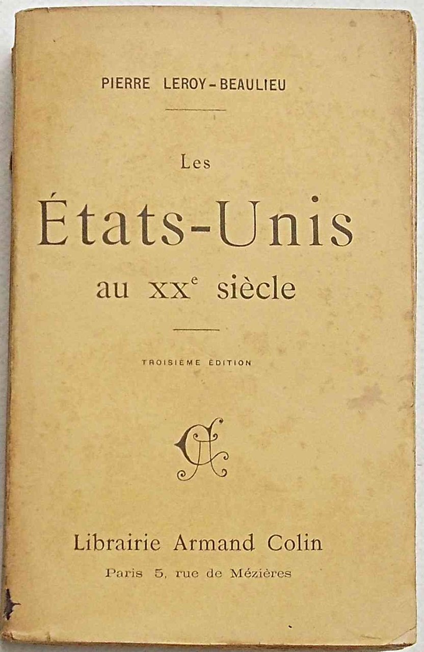 Les Etats-Unis au XX siècle.