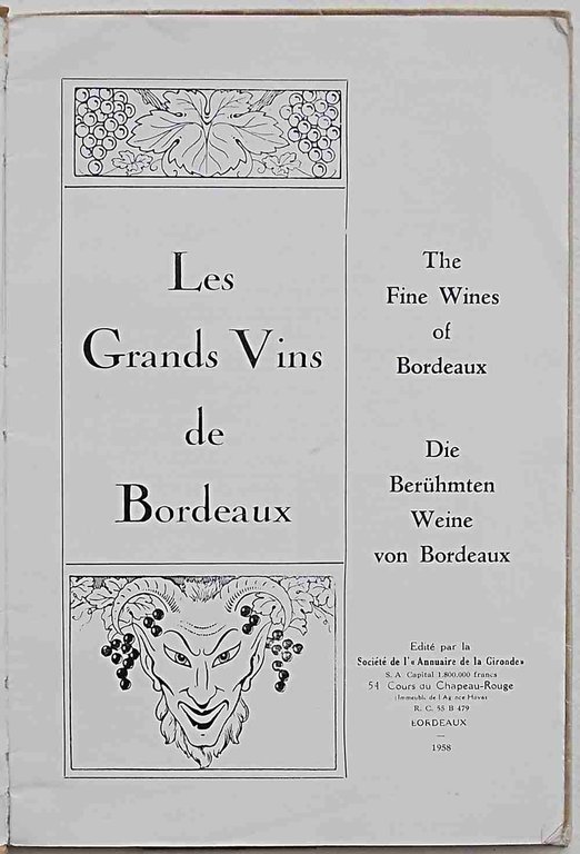 Les Grands Vins de Bordeaux.