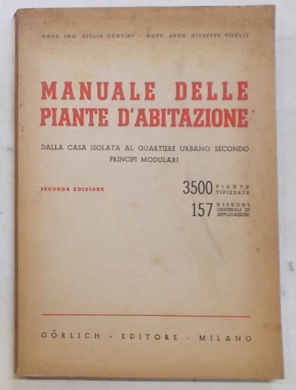 Manuale delle piante d'abitazione. Dalla casa isolata al quartiere urbano …
