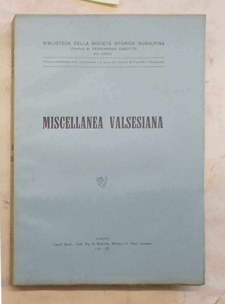 Miscellanea valsesiana.