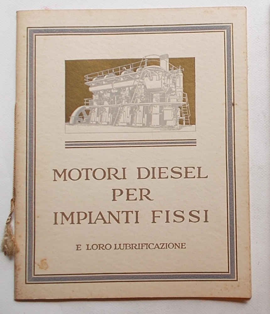 Motori diesel per impianti fissi e loro lubrificazione.