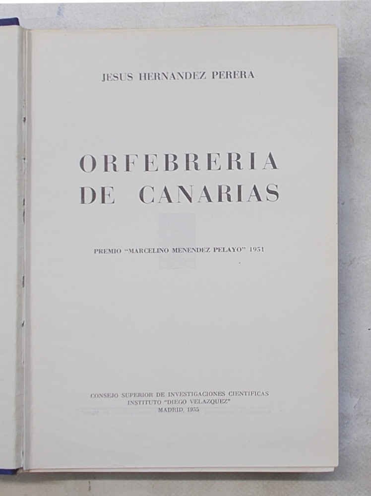 Orfebreria de Canarias.