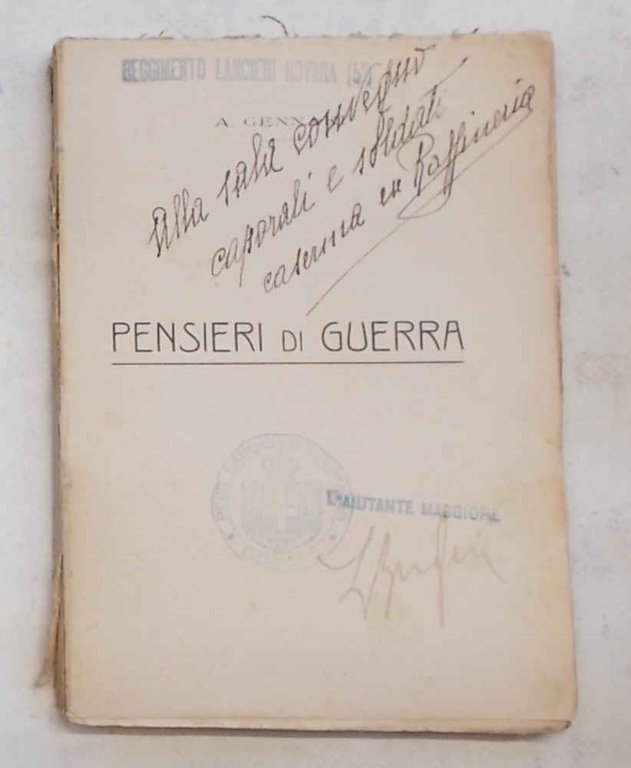 Pensieri di guerra.