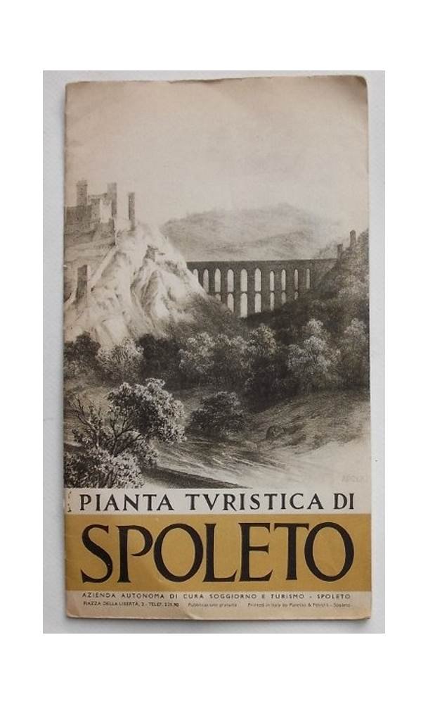 Pianta turistica di Spoleto.