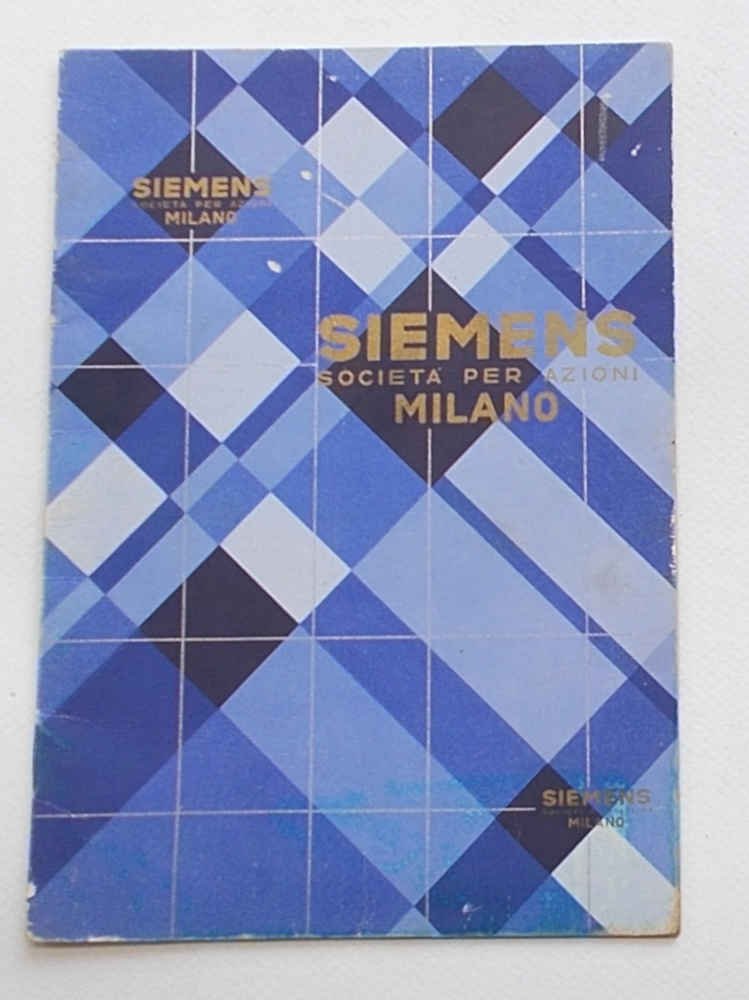 Produzione Radio e Tv 1956 - 1957. Siemens società per …