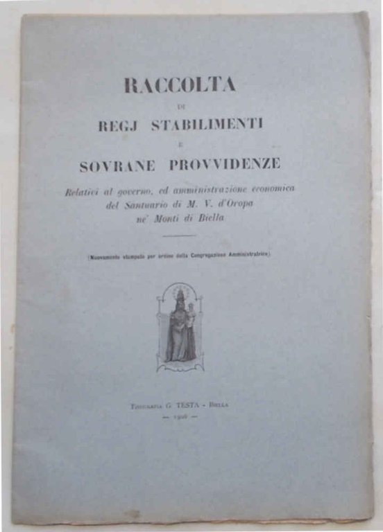 Raccolta di Regj Stabilimenti e Sovrane Provvidenze Relativi al governo, …