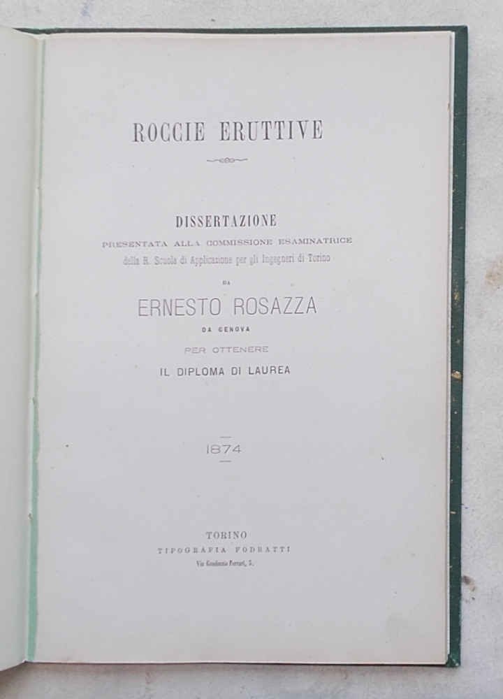 Roccie eruttive.
