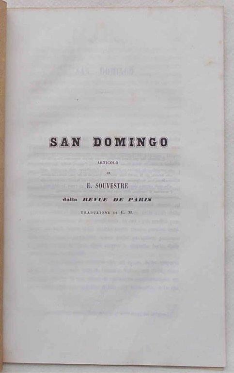 San Domingo.