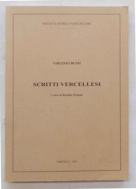Scritti vercellesi.