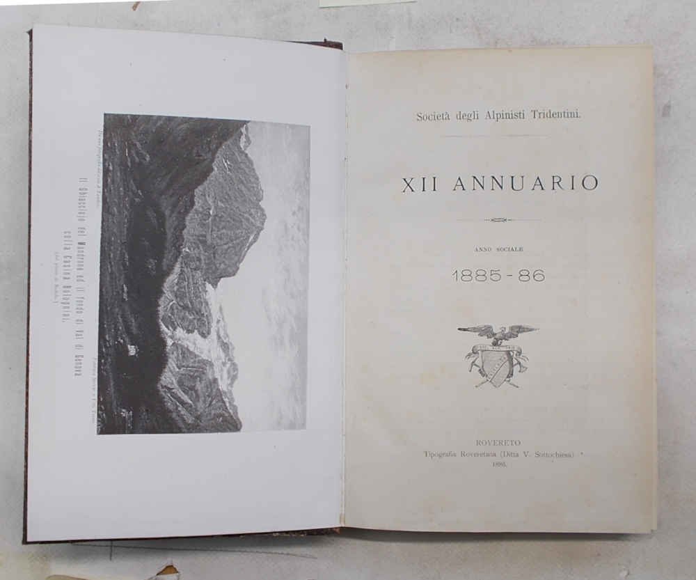 Società degli Alpinisti Tridentini. XII Annuario. Anno sociale 1885 - …