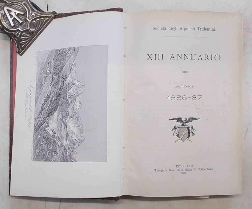 Società degli Alpinisti Tridentini. XIII Annuario. Anno sociale 1886- 87.