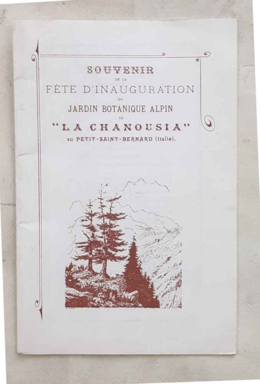 Souvenir de la fete d'inauguration du Jardin Botanique alpin de …