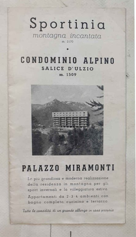 Sportinia montagna incantata m. 2170. Condominio Alpino - Salice d'Ulzio. …