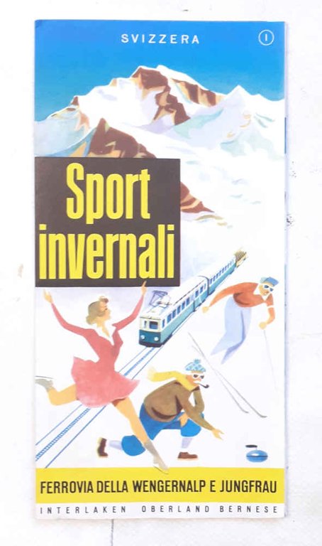 Sports invernali. Ferrovia della Wengernalp e Jungfrau. Interlaken Oberland Bernese.