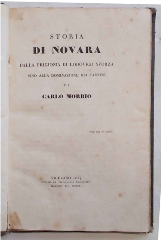 Storia di Novara. Saggio primo. - Saggio secondo. - Dalla …