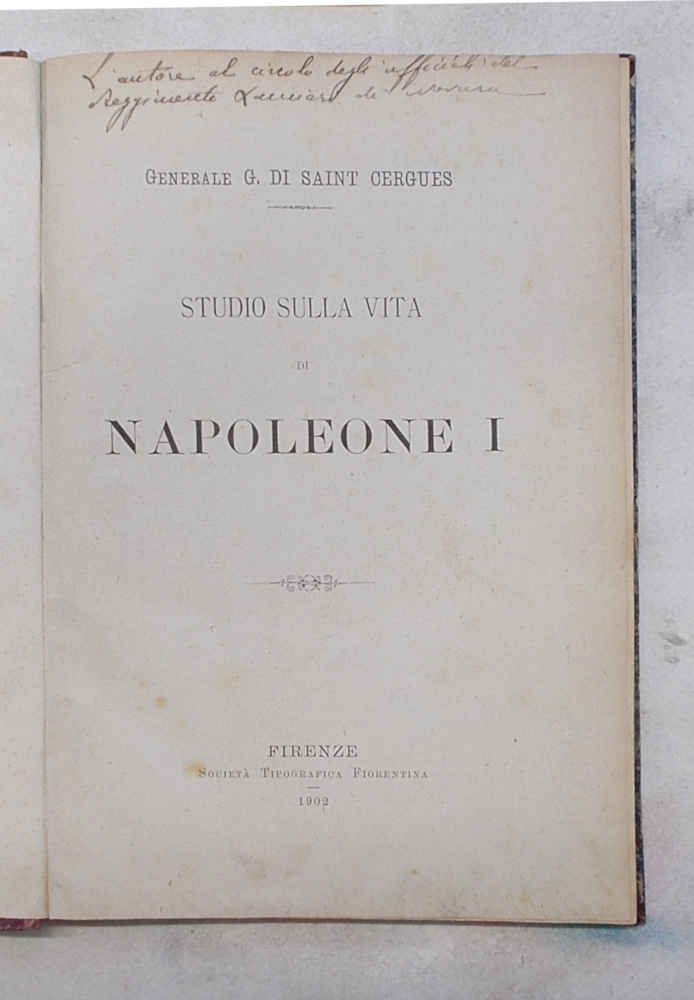Studio sulla vita di Napoleone I.