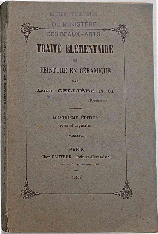 Traité élémentaire de peinture en céramique.