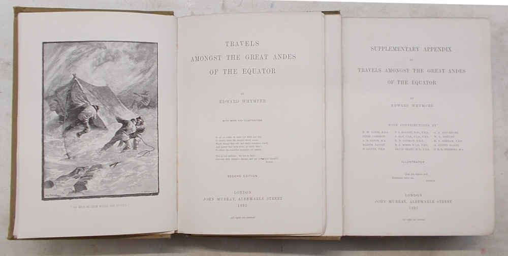 Travels amongst the Great Andes of the Equator. --- Supplementary …