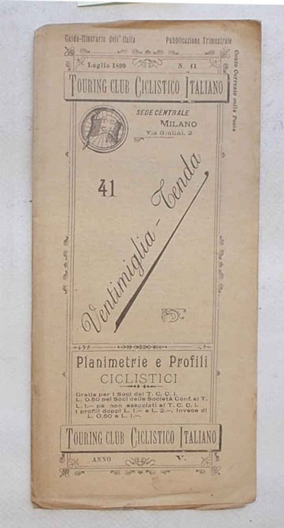 Ventimiglia - Tenda. (Planimetrie e profili ciclistici. 41)