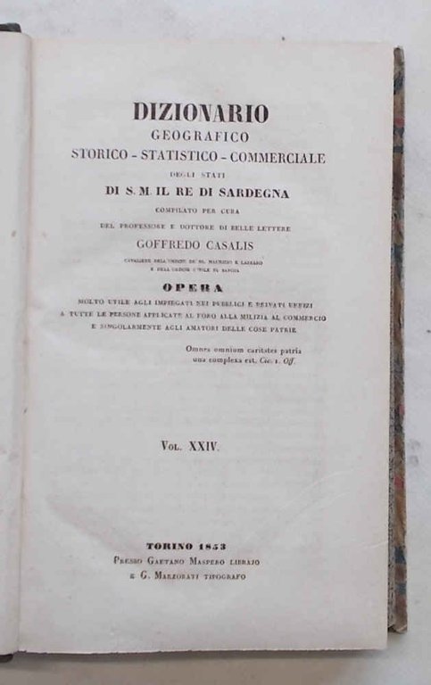 (Vercelli). Dizionario Geografico-Storico-Statistico-Commerciale degli stati di S.M. il Re di …